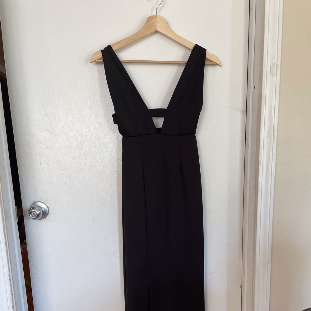 Twin sister black formal dress